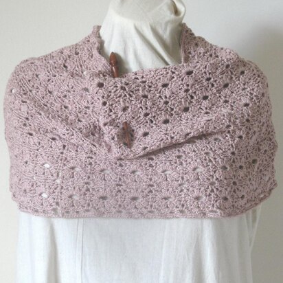 Crochet Flower Lace Cowl