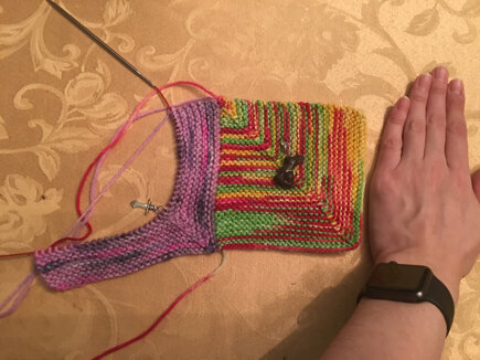 Just A Little Chilly Mitered Square Afghan #4