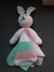 Bunny Lovey Baby Blanket Knitting Pattern