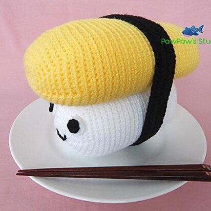 Amigurumi Jumbo Sushi Tamago/egg Pattern No.16