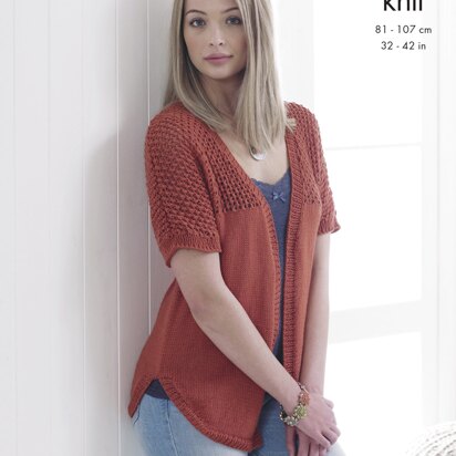 Cardigan & Sweater in King Cole Smooth DK - 4831 - Downloadable PDF