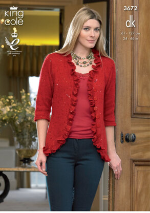 Cardigan and Waistcoat in King Cole Galaxy DK - 3672