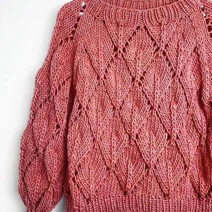 Leaf Sweater Winter Edition Pattern - knitting pattern