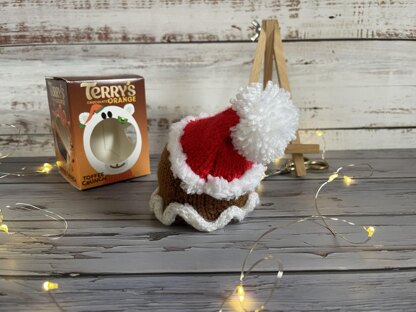 Gingerbread Man Chocolate Orange Cover Knitting Pattern