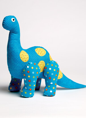 McCall's Dinosaur Plush Toys and AppliquÃ©d Quilt M7553 - Paper Pattern Size One Size Only