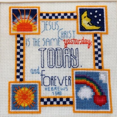 Luhu Stitches Sun and Moon Sampler - Downloadable PDF