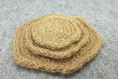 Jute hexagon coasters, 3 sizes