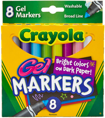 Crayola Gel Washable Markers - Assorted Colors 8/Pkg