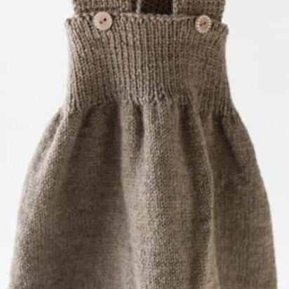 Mimi Pinafore Dress Skirt - knitting pattern