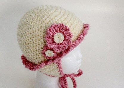 Baby Girl Frilly Ear Flap Hat and Boots 100G