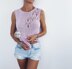 Women’s lace insert tank top