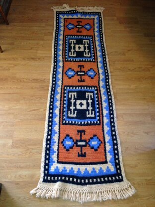 Kazak Style Oriental Runner