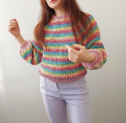 Rainbow prism sweater