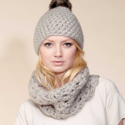 Hat, Loop, Headband & Scarf in Rico Fashion Gigantic Mohair - 210 - Downloadable PDF
