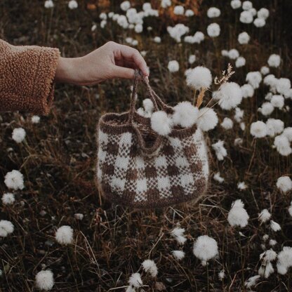 Gingham pouch