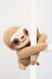 Sleepy sloth curtain tie back