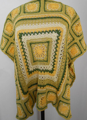 Rolling Stone Poncho in Tahki Yarns Cotton Classic Lite