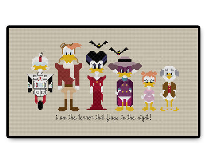 Darkwing Duck - PDF Cross Stitch Pattern