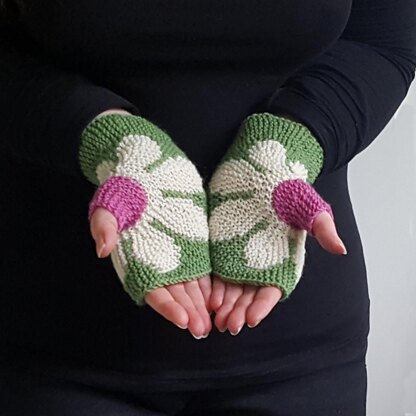 Blümchen Fingerless Gloves