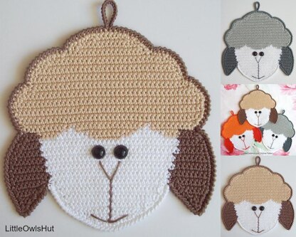 076 Sheep's Head potholder