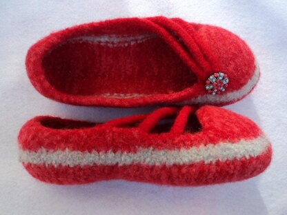 I-Cord Slippers Felted Knit for Women