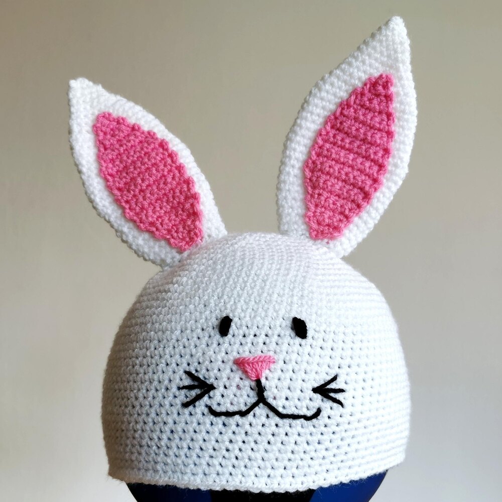 Easy Crochet Hat Pattern with Bunny Ears - Pattern Princess, image size:1000x1000