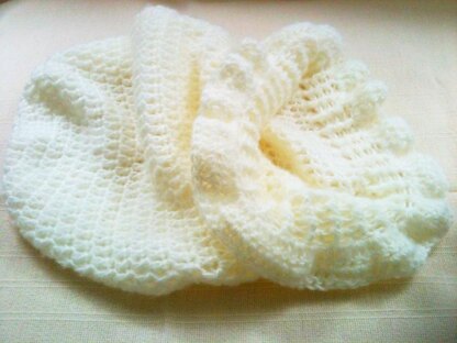 Frilly Newborn Cuddle Sack Crochet Pattern