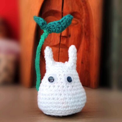 Chibi White Totoro Amigurumi Pattern