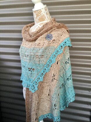 Rainforest Dragonflies Shawl