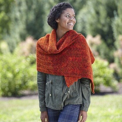 724 Eliska Shawl - Knitting Pattern for Women in Valley Yarns Northfield Hand Dyed