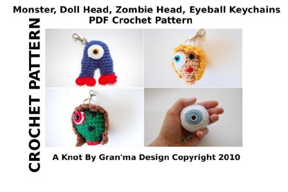 Monstrous Monsters Keychains or Ornaments 