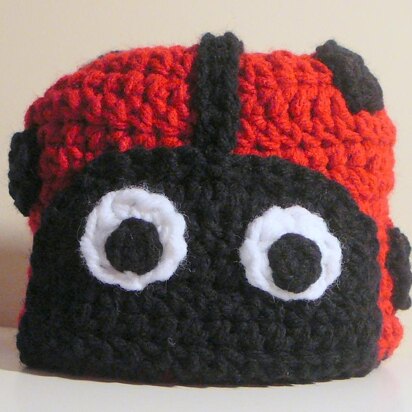 Ladybug Hat - Newborn to Adult