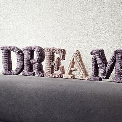 DREAM 3D Letters Crochet Patter