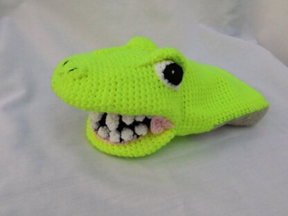 Rexy, the Tyrannosaurus rex, hand puppet