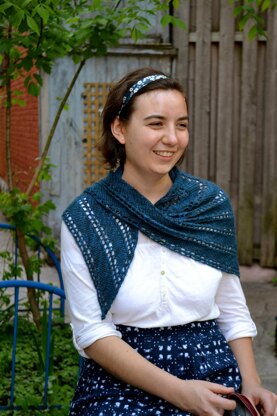 Diagonal Lace Shawl