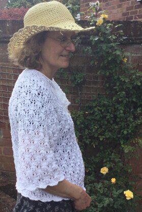 Flower meadow summer cardigan