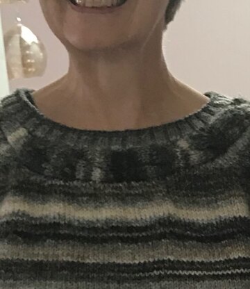 Cable boat neck jumper