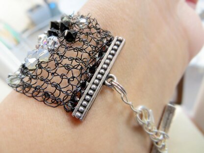 Crystal on sale wire bracelet