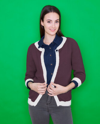 "Swing Cardigan" - Free Cardigan Knitting Pattern For Women in Paintbox Yarns Simply Aran