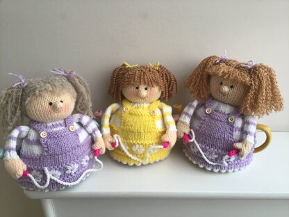 Granddaughter tea cosy, Daisy and Flo