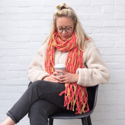 Slouchy Stripes Shawl in Yarn and Colors Zen - YAC100115 - Downloadable PDF