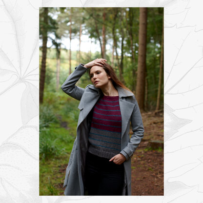 Emily Jumper - Sweater Knitting Pattern For Women in Willow & Lark Woodland