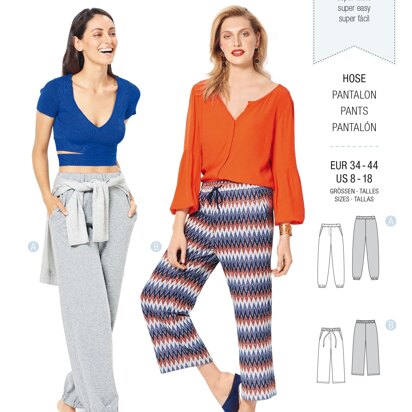 Burda Style Misses' Jogging Pant B6333 - Paper Pattern, Size 8-18