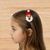 Crochet Santa Clause Hair Clip Pdf + Video Tutorial