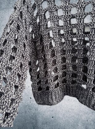 Brick Mesh Crochet Jumper