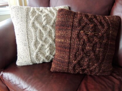 Twists and Cables Cushion Cover