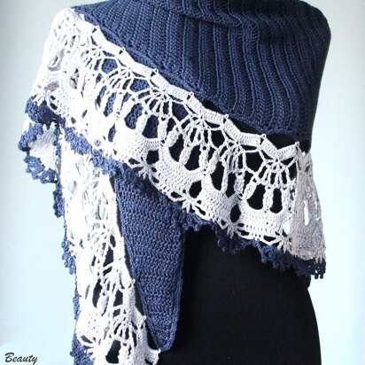 Silver Crowns Shawl