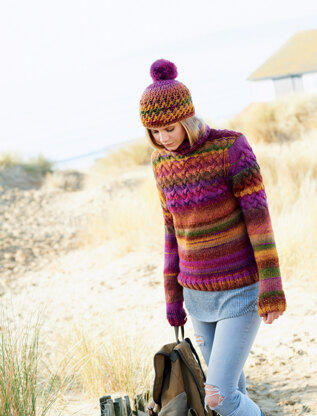 Sweater and Hat in Rico Creative Melange Chunky - 360 - Leaflet