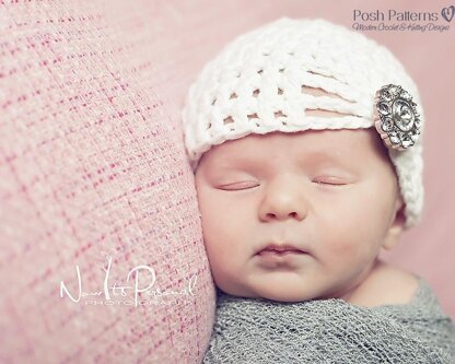 Crochet Fancy Baby Beanie Crochet Pattern PDF 240