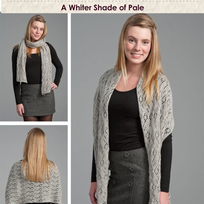 A Whiter Shade of Pale Shawl in Classic Elite Yarns Mountaintop Vail - Downloadable PDF
